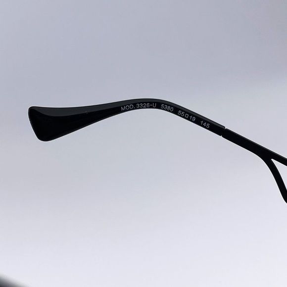 Versace VE3326U 5380 Eyeglasses Black Frame Logo Square Men - Picture 8 of 10